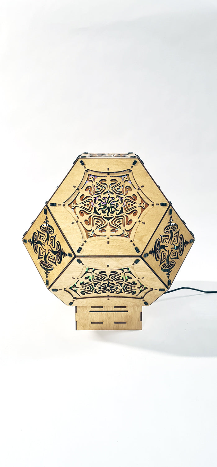 Mushroom Kaleidoscope Shadow Lamp