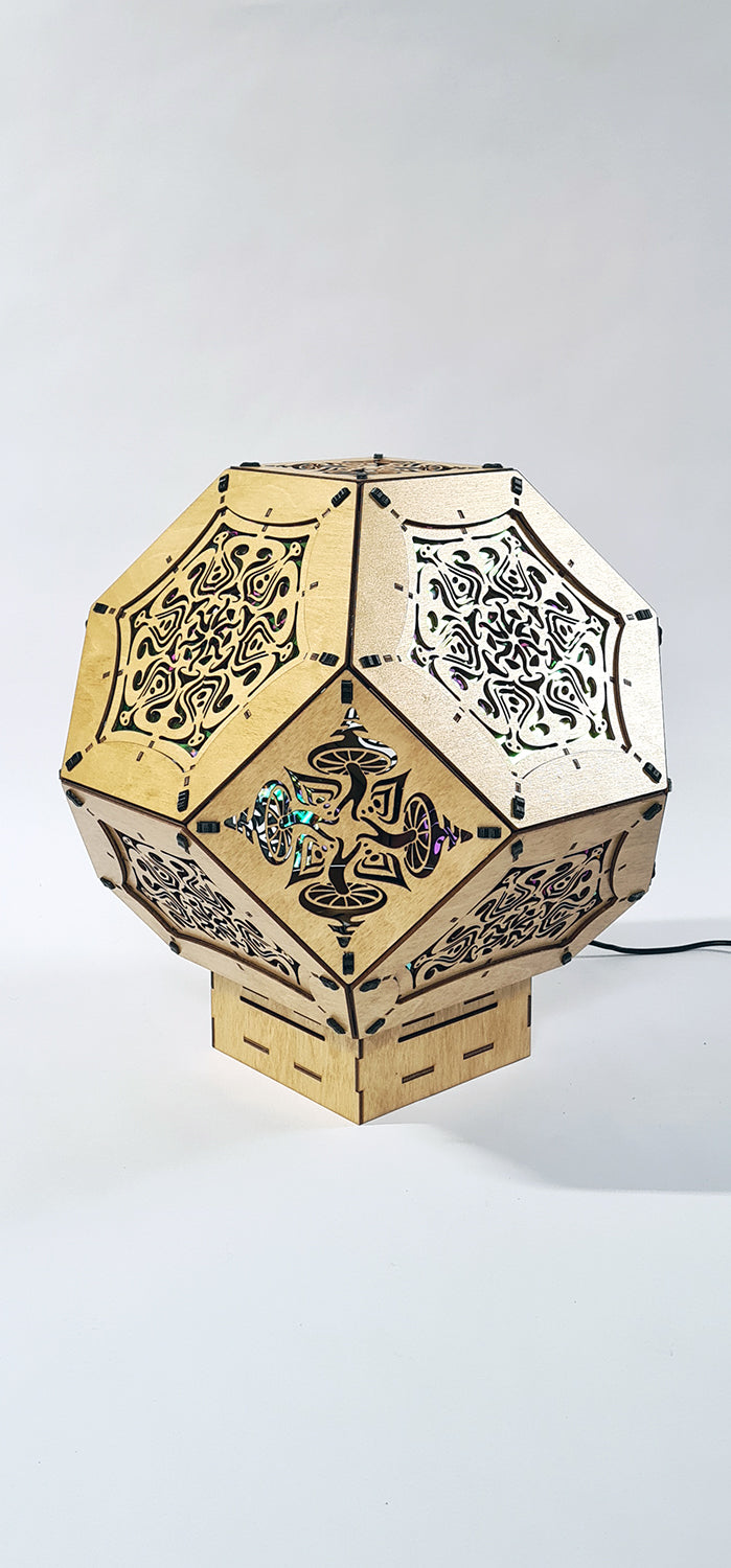 Mushroom Kaleidoscope Shadow Lamp